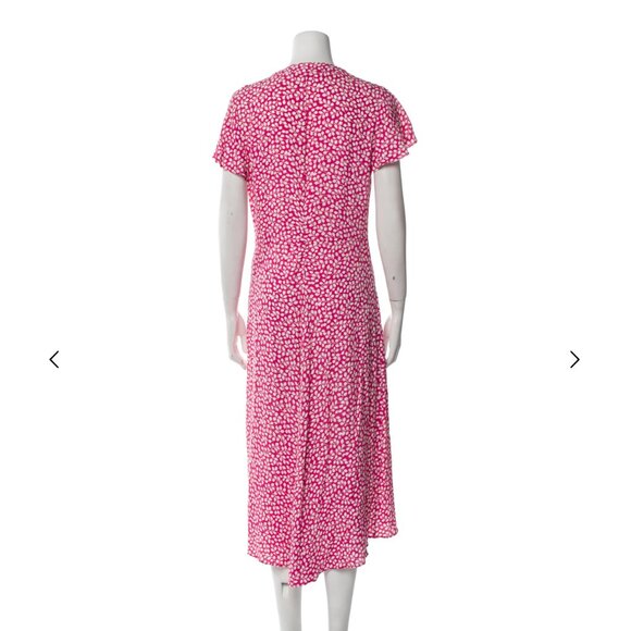 Diane von Furstenberg Floral Print Midi Length Dress - Picture 2 of 3